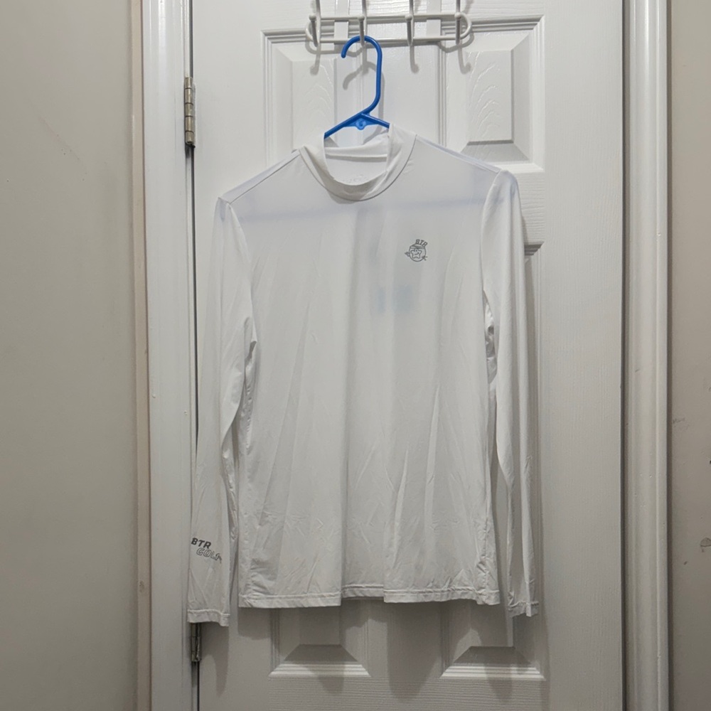 White Long Sleeve Men's Shirt by